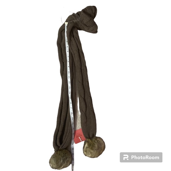 Knit Scarf with Pom Poms by Mossimo - Picture 4 of 6